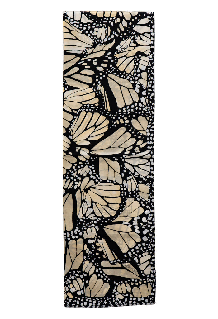 Bufanda Doble Vista Mariposa Macro