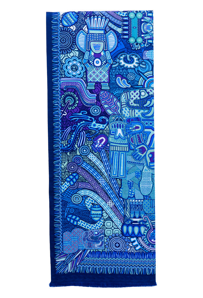 Bufanda Doble Vista Diosas Mexicas