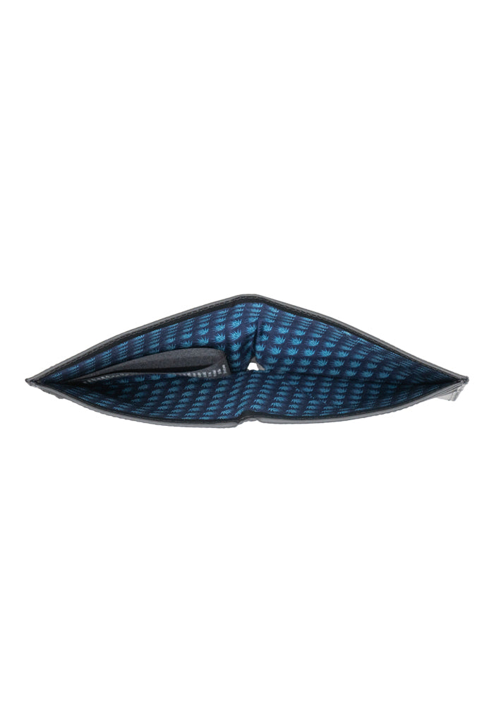 Cartera Ribete Azul Agaves Marino