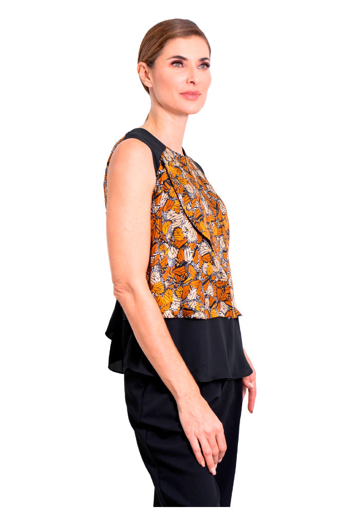 Blusa Pétalos Mariposa Monarca Original