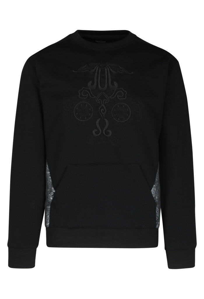 Sudadera Calavera Tzompantli Negro