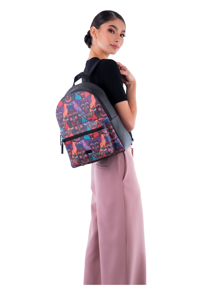 Backpack Nuuk Herraje Negro Día de Muertos Mictlán Negro
