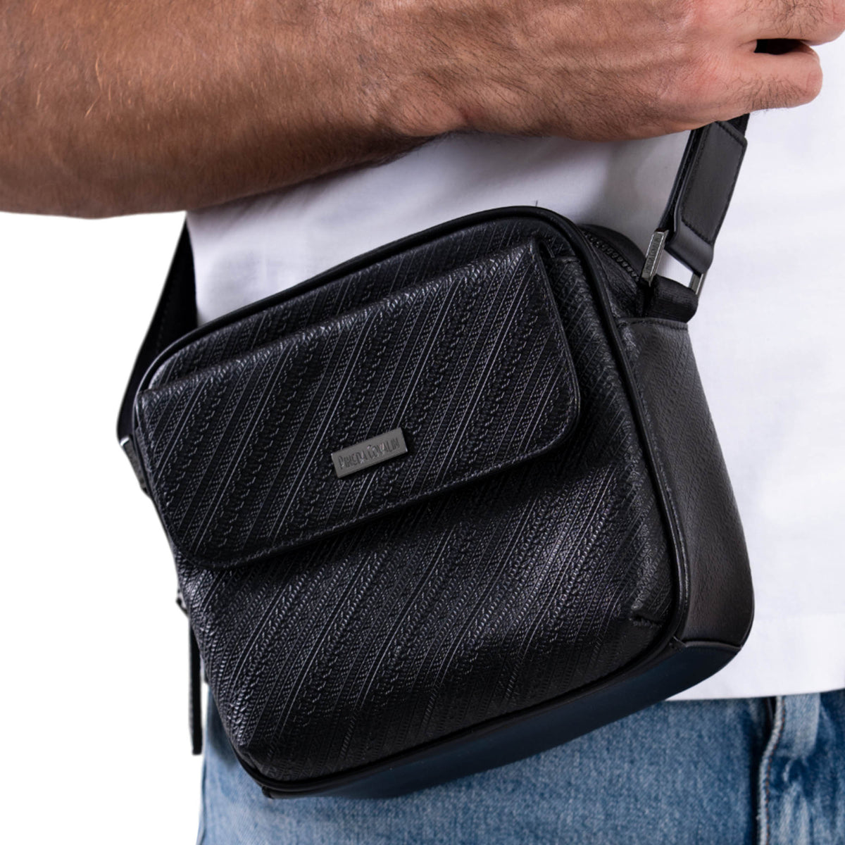 Messenger Bag Yumil Grabado Grecas Prehispánicas