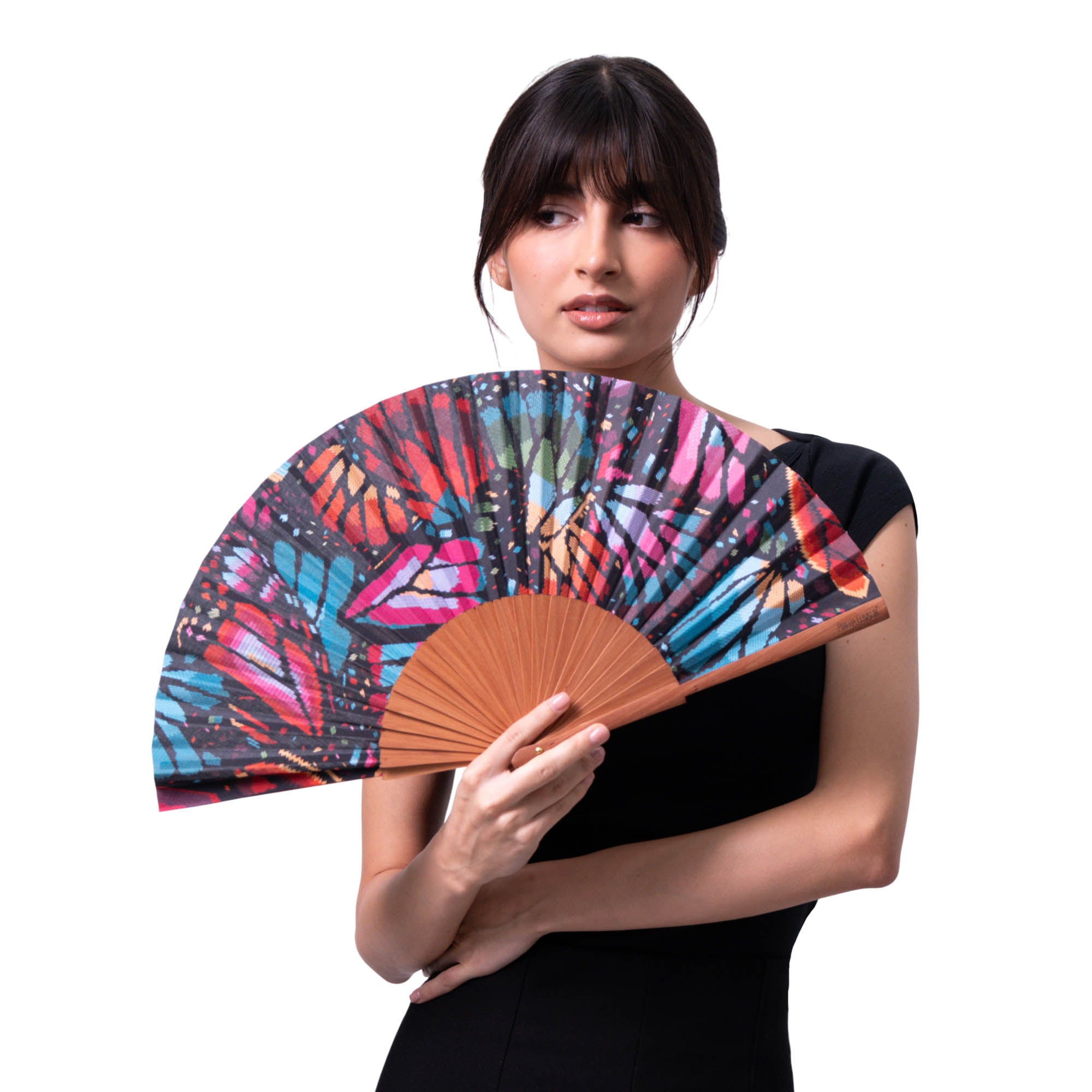 Abanico Uust Mariposa Bordada