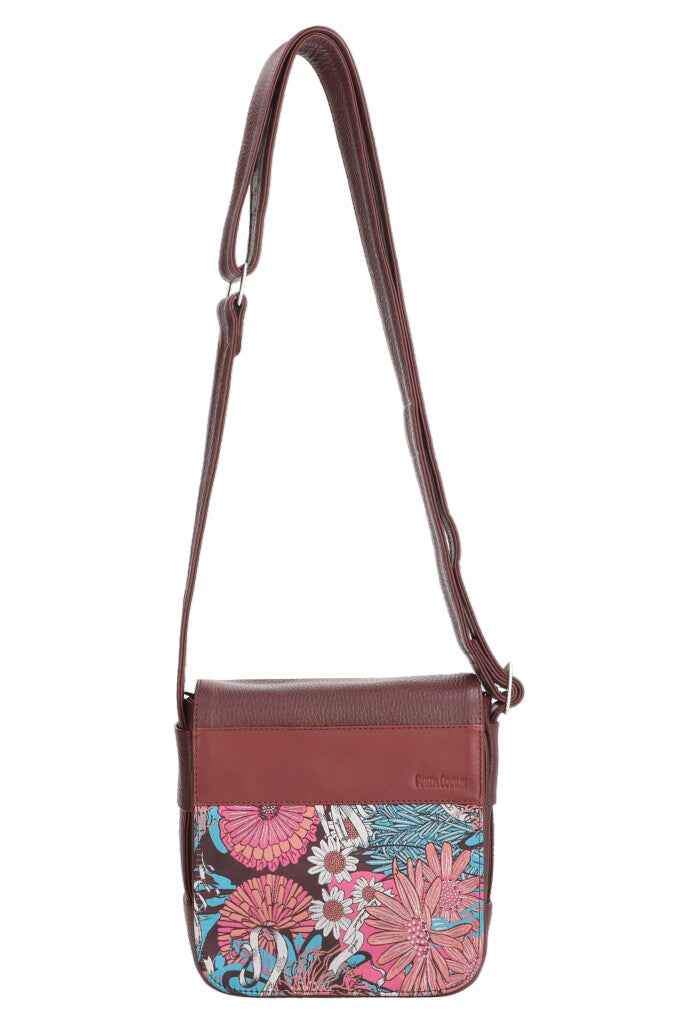 Messenger Bag Kaat Herbolaria Flores Rosa