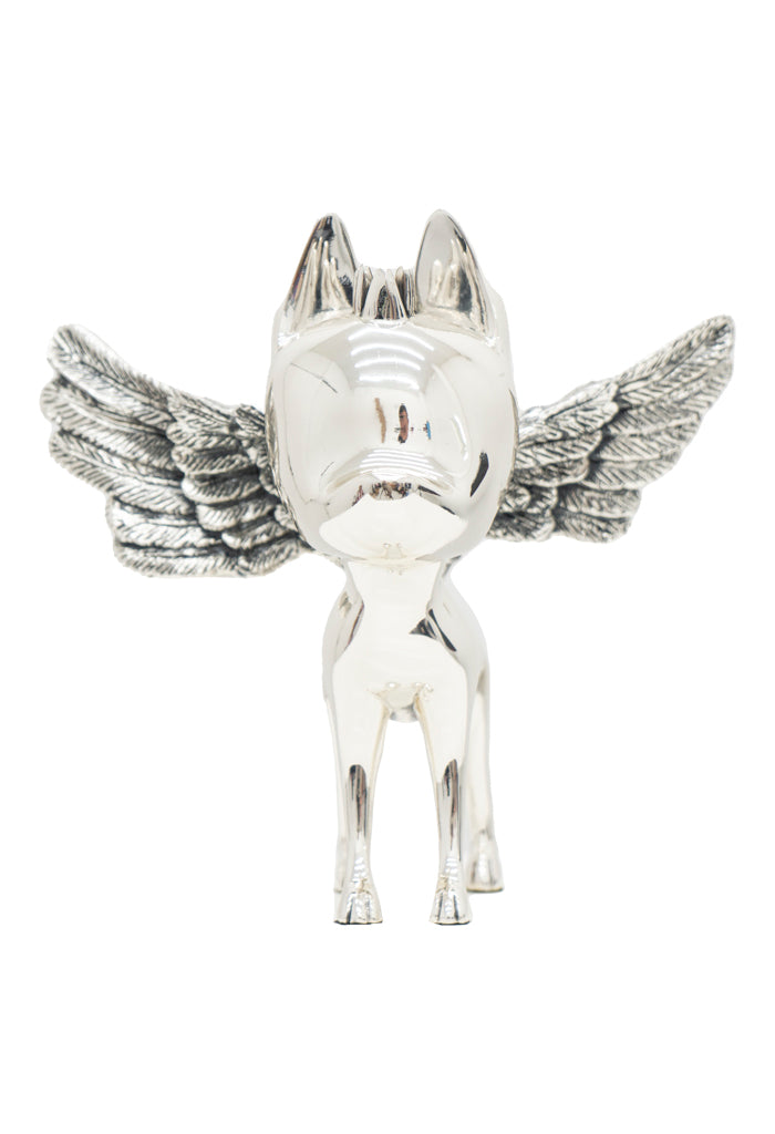 Xico con Alas Plata Brillante