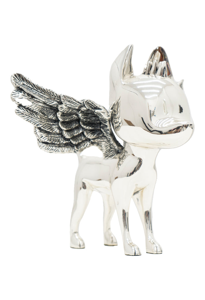 Xico con Alas Plata Brillante