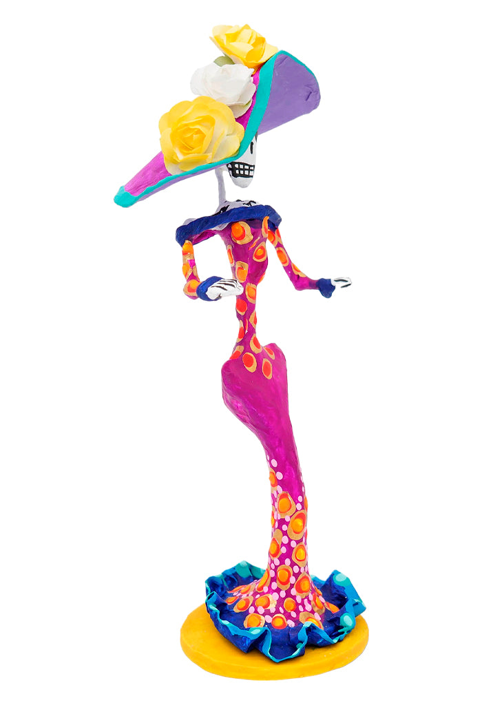 Catrina Decorada Mini Rosa