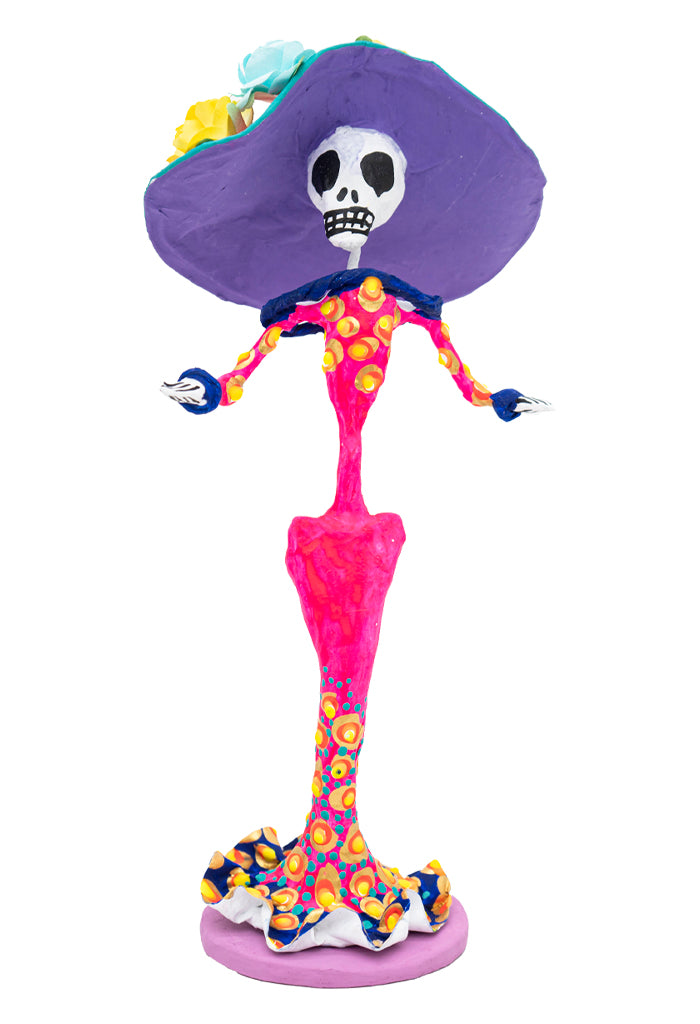 Catrina Decorada Mini Fucsia