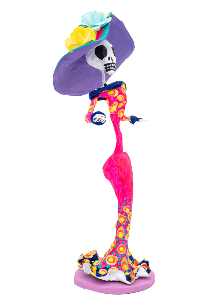 Catrina Decorada Mini Fucsia