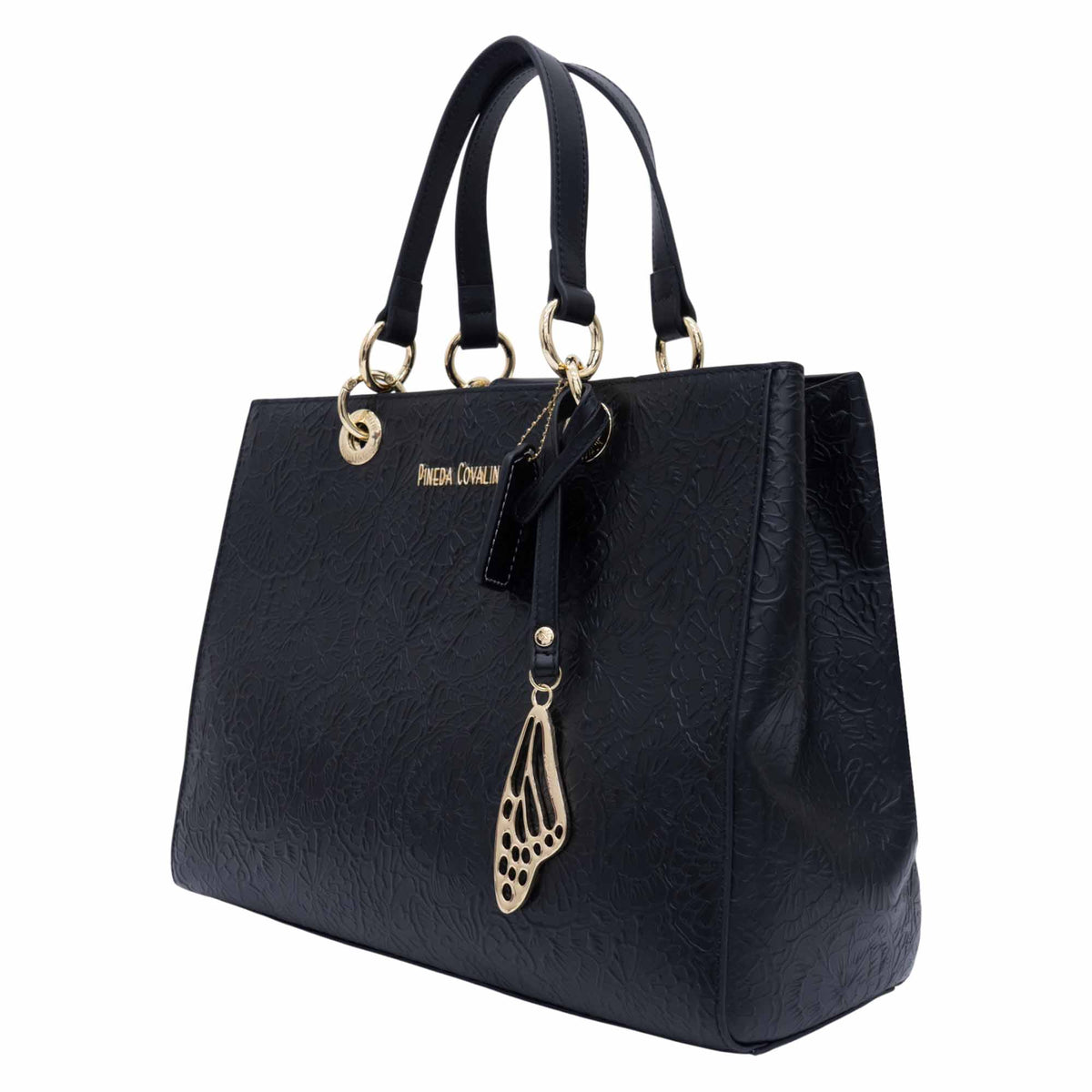 Bolsa Kaxan Piel Grabado Cempasúchil