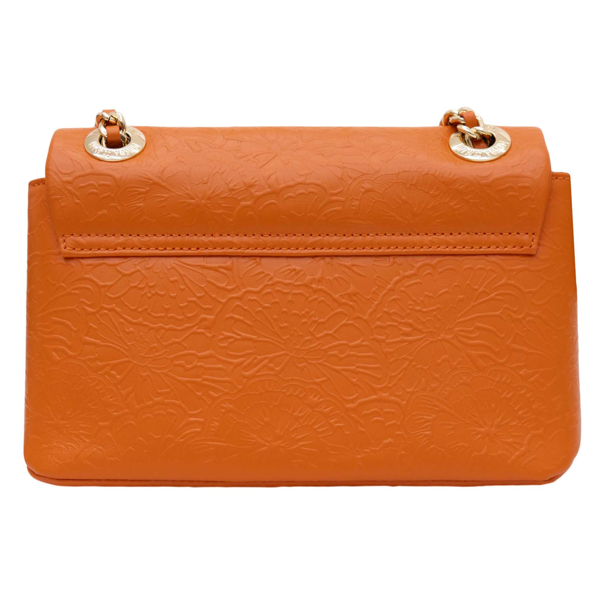 Bolsa Tusbel Piel Mini Piel Grabado Cempasúchil