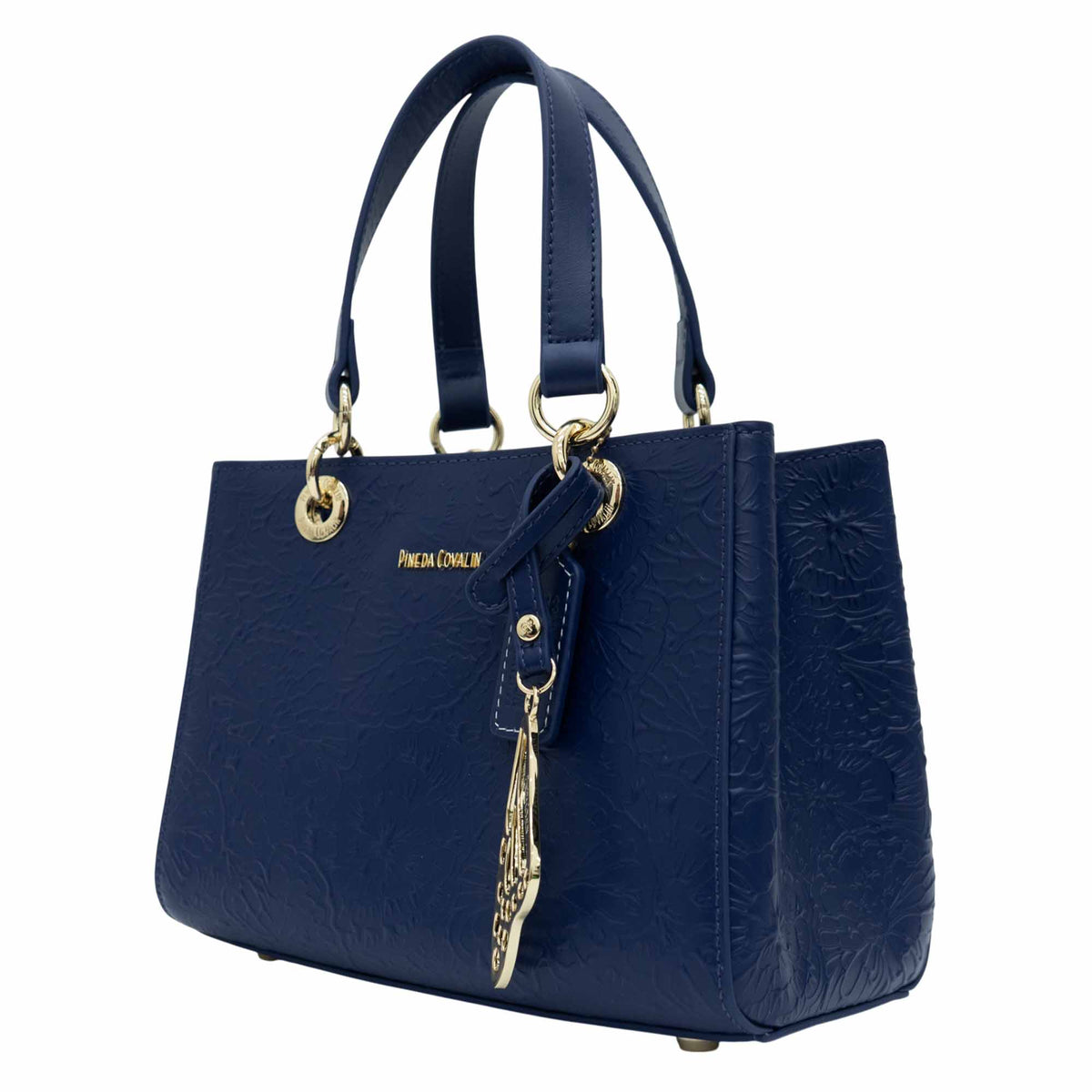 Mini Satchel Kaxan Piel Grabado Cempasúchil