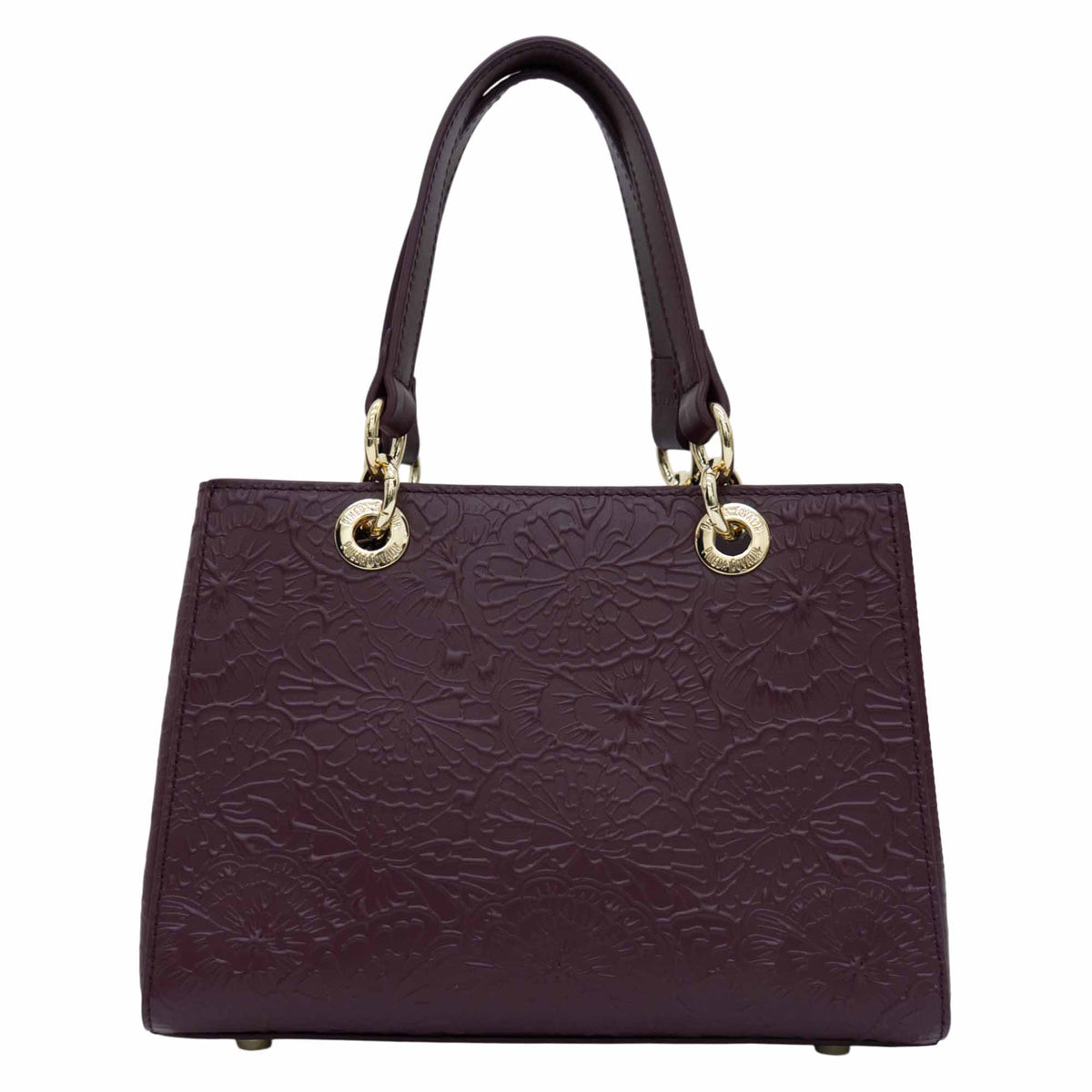 Mini Satchel Kaxan Piel Grabado Cempasúchil