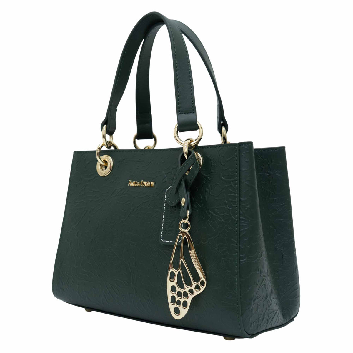 Mini Satchel Kaxan Piel Grabado Cempasúchil