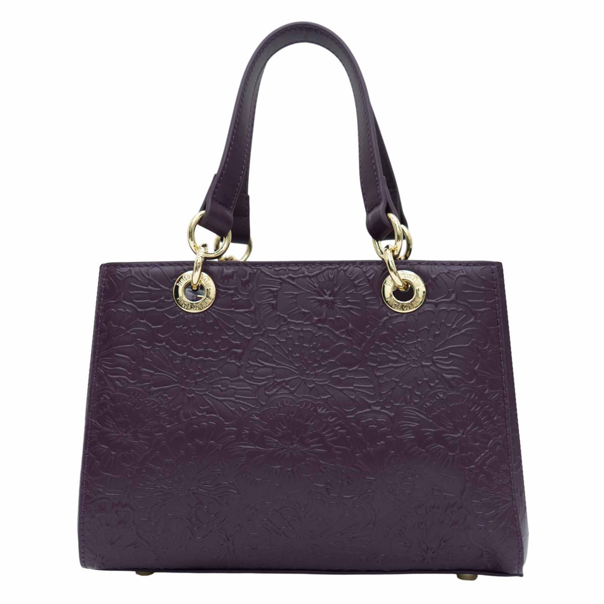 Mini Satchel Kaxan Piel Grabado Cempasúchil