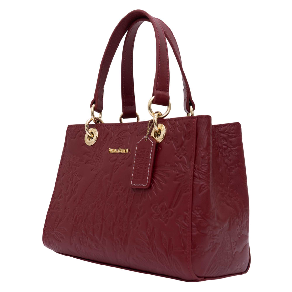 Mini Satchel Kaxan Piel Grabado Urraca Mexicana