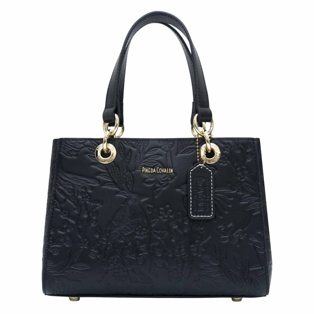 Mini Satchel Kaxan Piel Grabado Urraca Mexicana