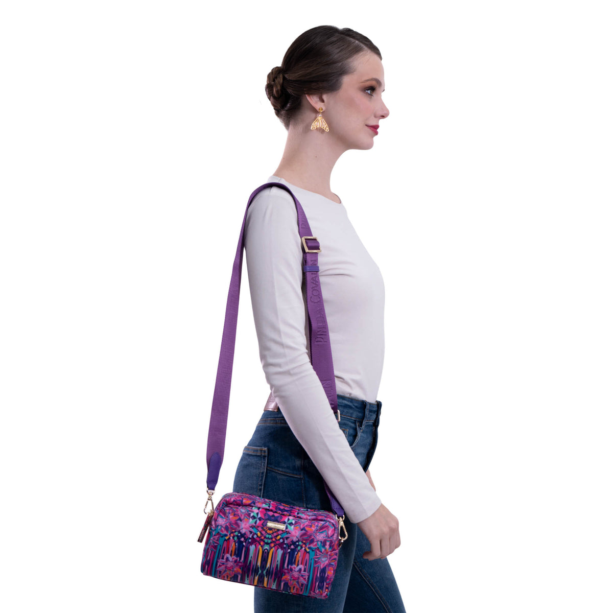 Crossbody Muxan Nylon Arte Efímero