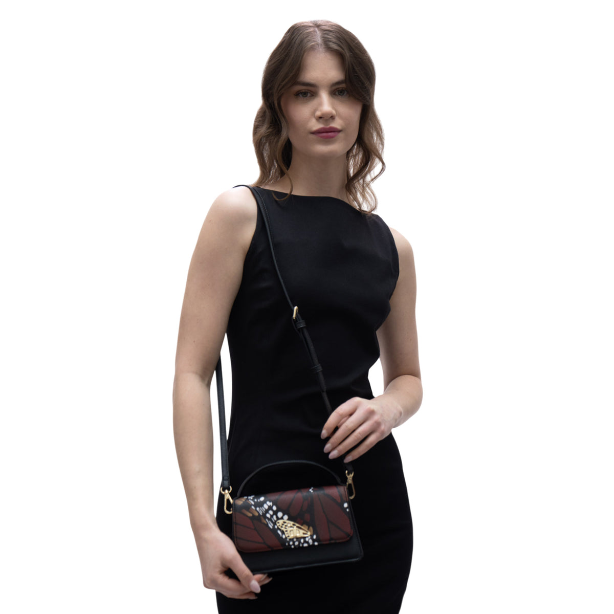 Mini Crossbody Sihul Saffiano Mariposa Macro