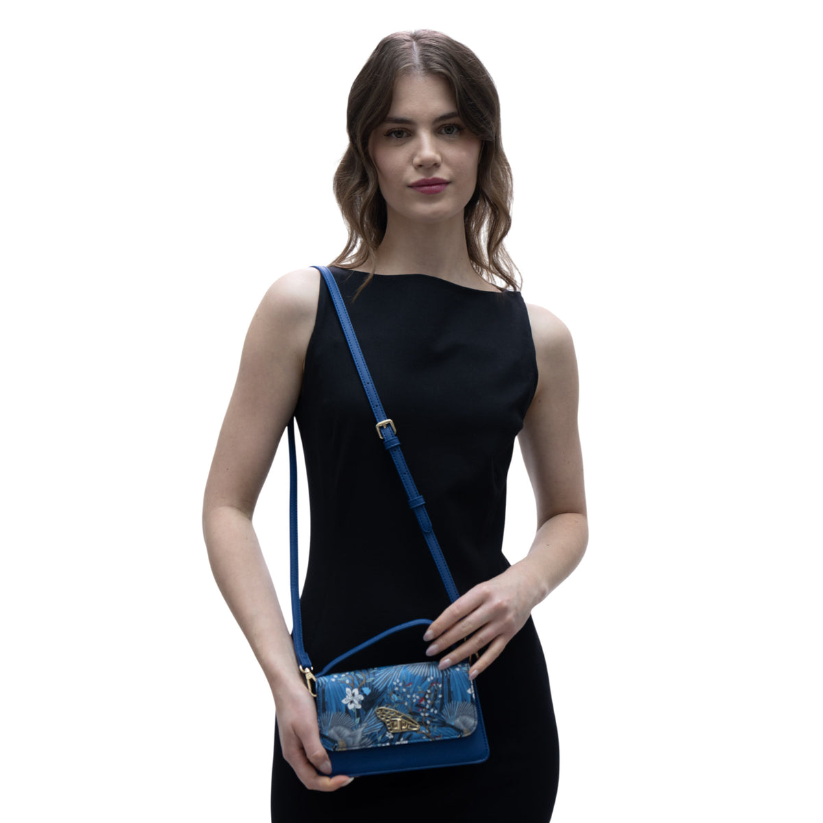 Mini Crossbody Sihul Saffiano Urraca Mexicana