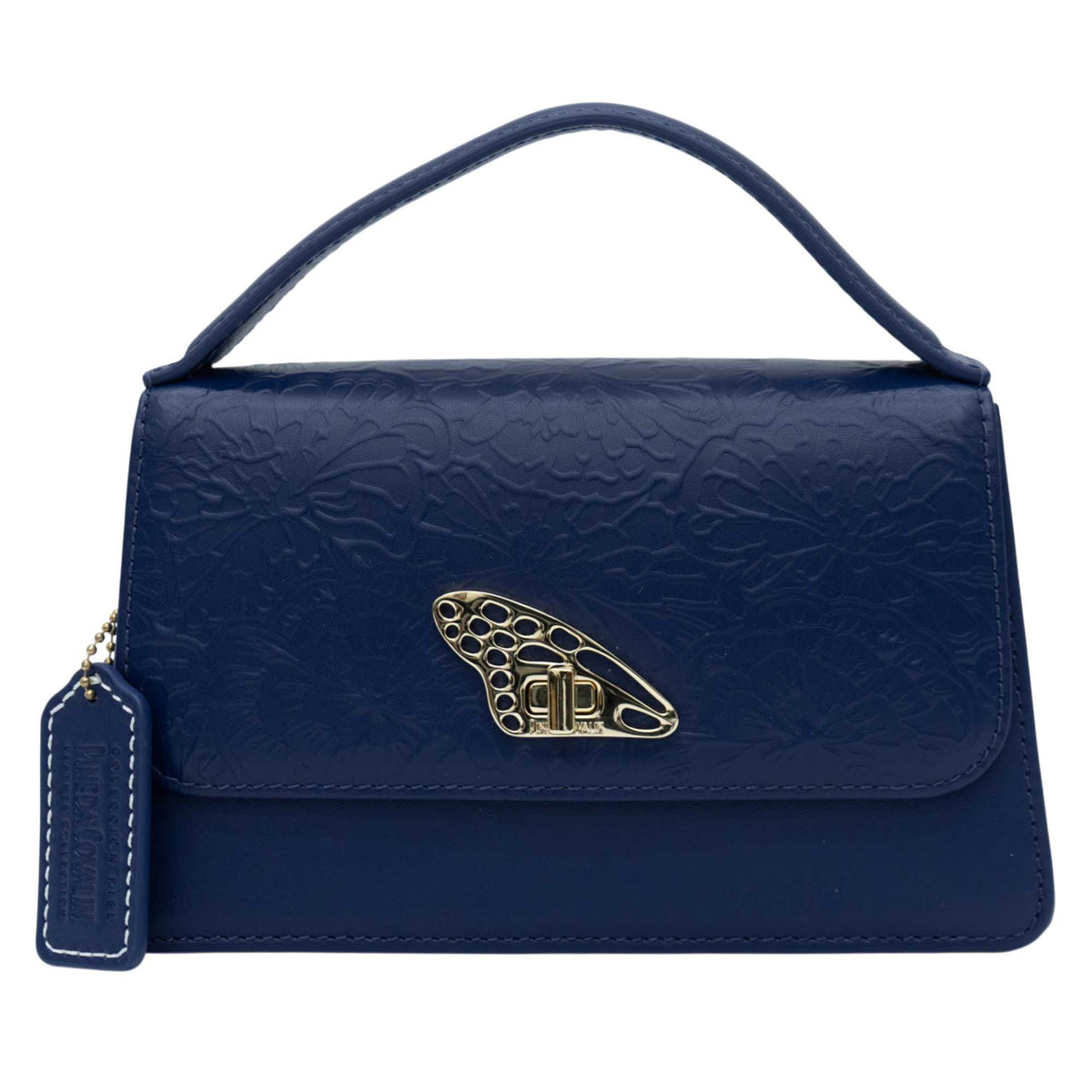 Mini Crossbody Sihul Piel Grabado Cempasúchil