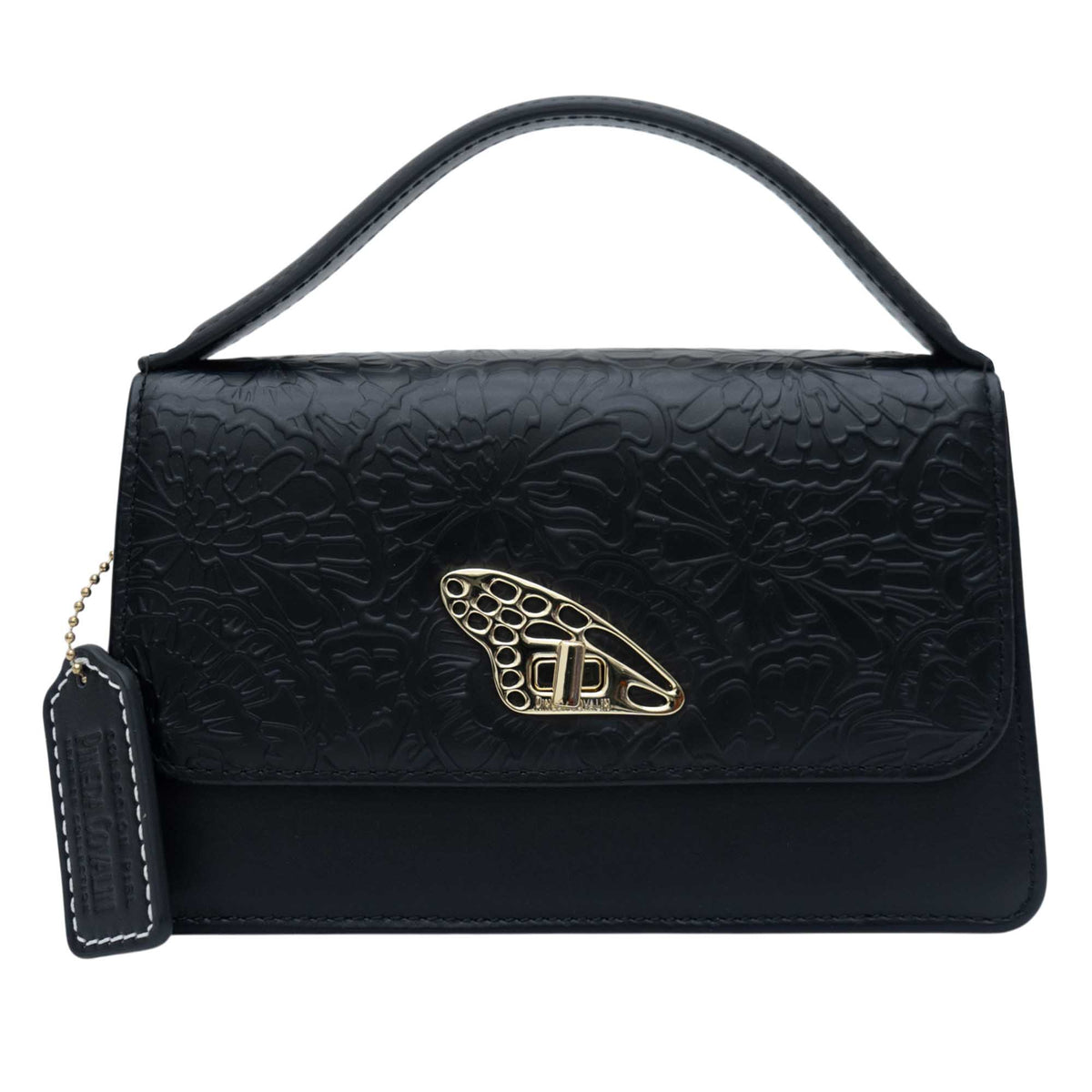 Mini Crossbody Sihul Piel Grabado Cempasúchil
