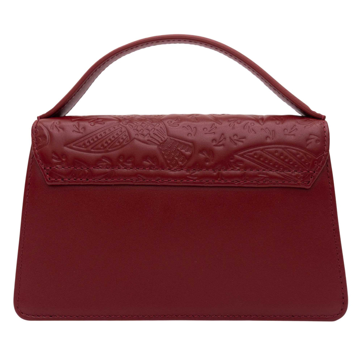 Mini Crossbody Sihul Piel Grabado Colibrí