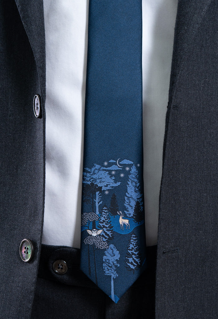 Corbata Animales Nocturnos 6 cm