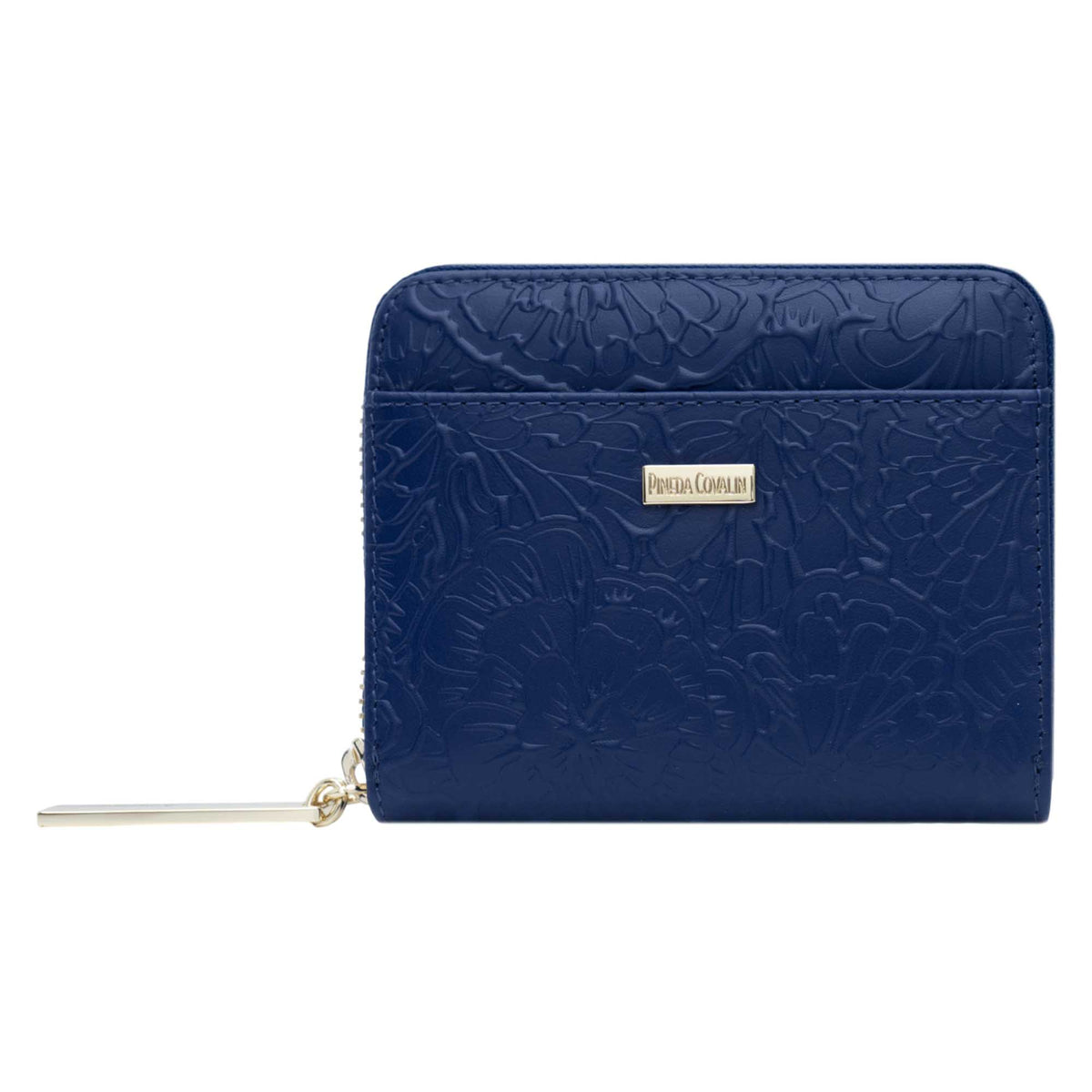 Cartera Chica Piel Grabado Cempasúchil