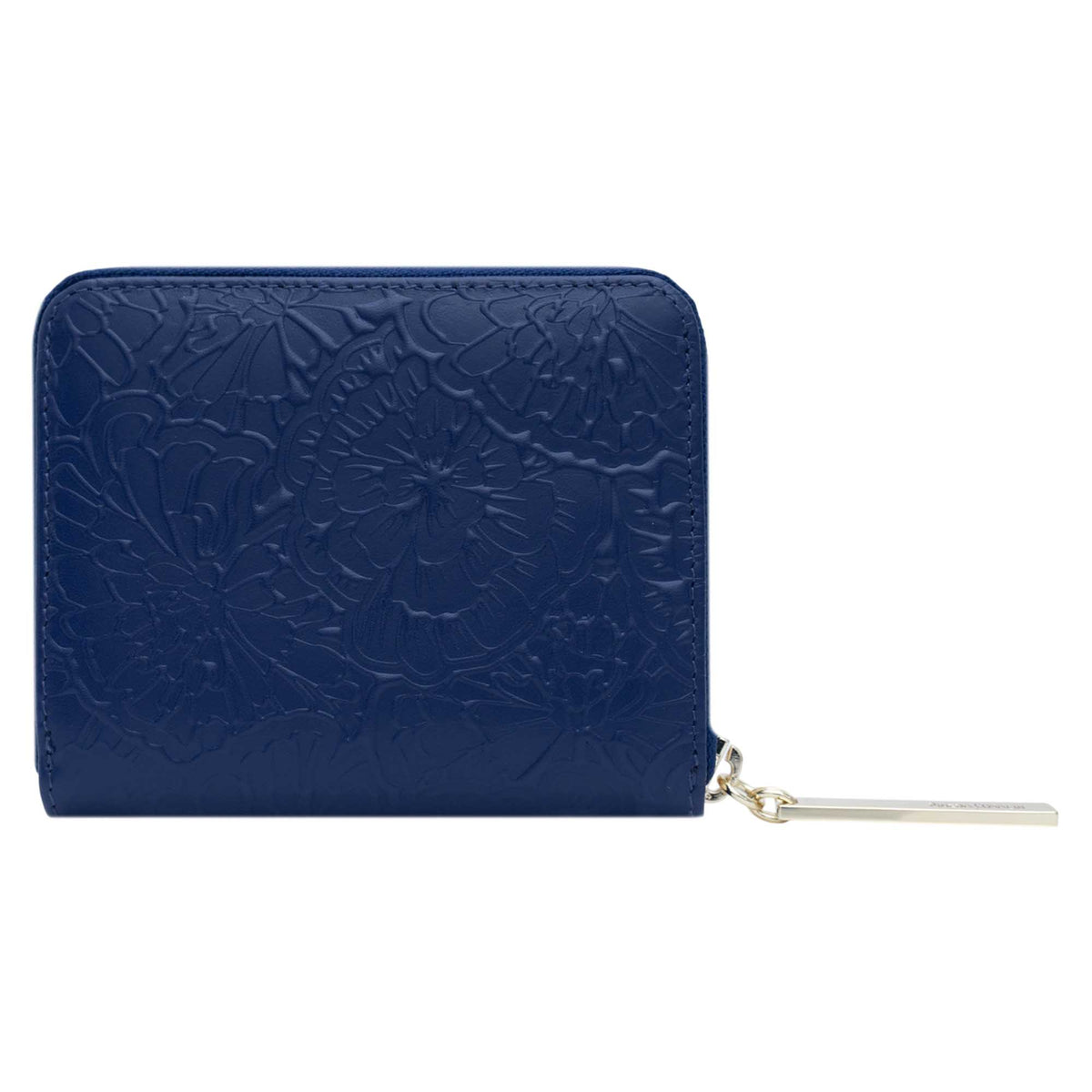 Cartera Chica Piel Grabado Cempasúchil