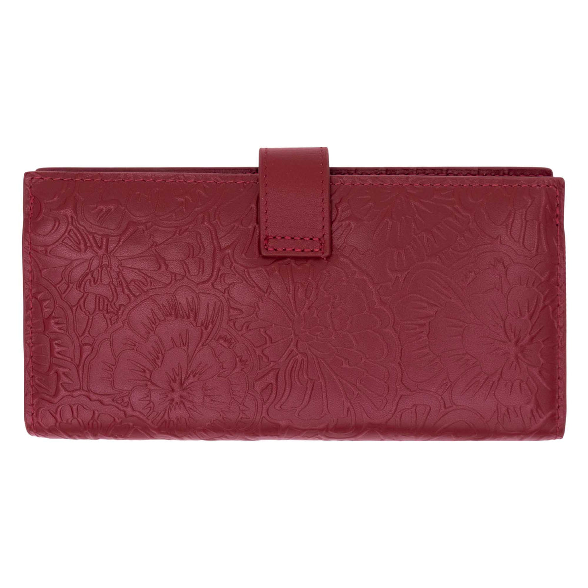Cartera Grande Xook Piel Grabado Cempasúchil
