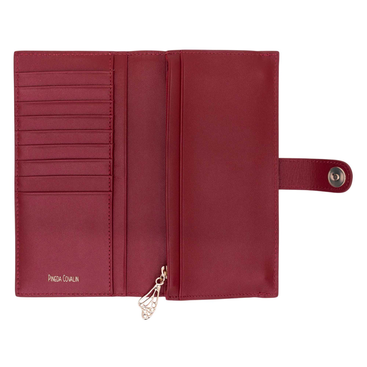 Cartera Grande Xook Piel Grabado Cempasúchil