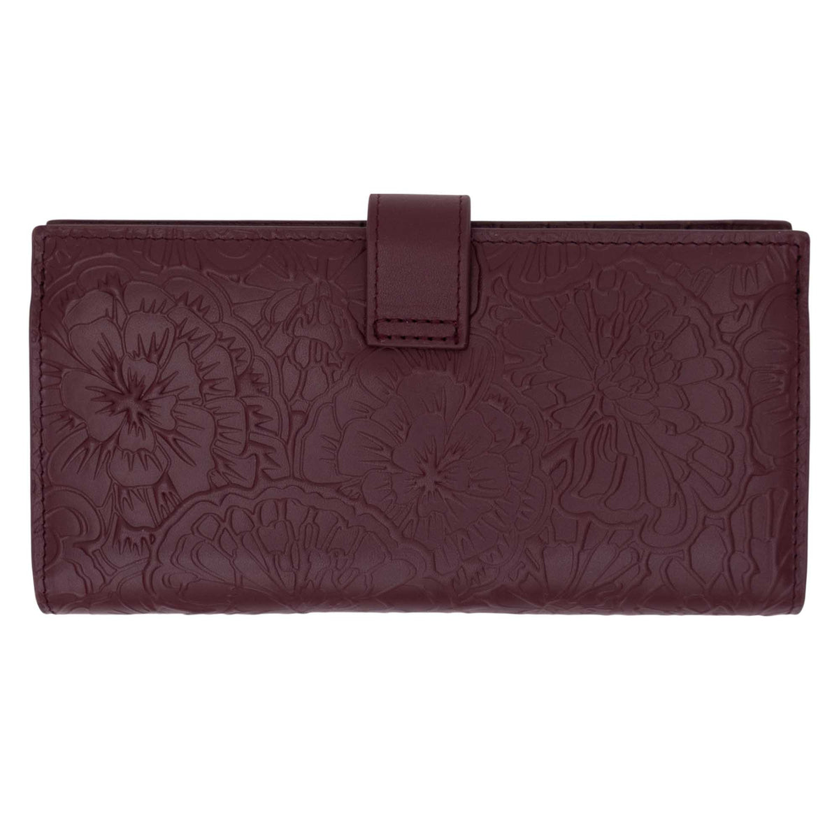 Cartera Grande Xook Piel Grabado Cempasúchil