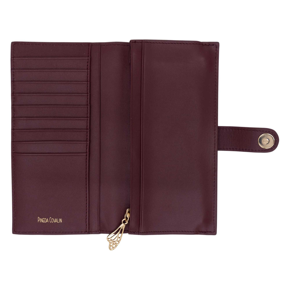 Cartera Grande Xook Piel Grabado Cempasúchil