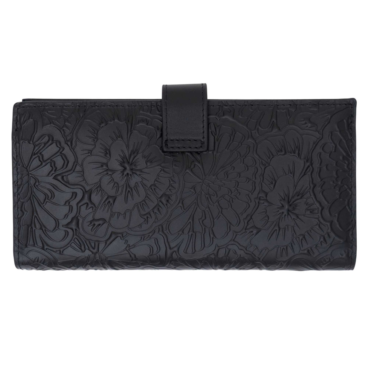 Cartera Grande Xook Piel Grabado Cempasúchil