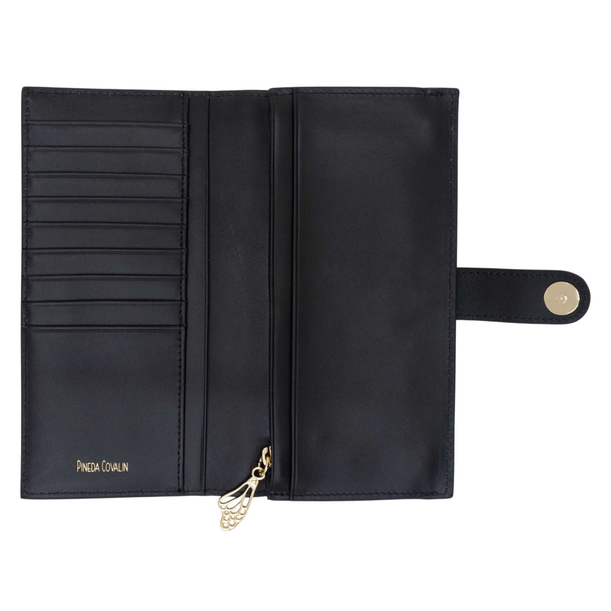Cartera Grande Xook Piel Grabado Cempasúchil