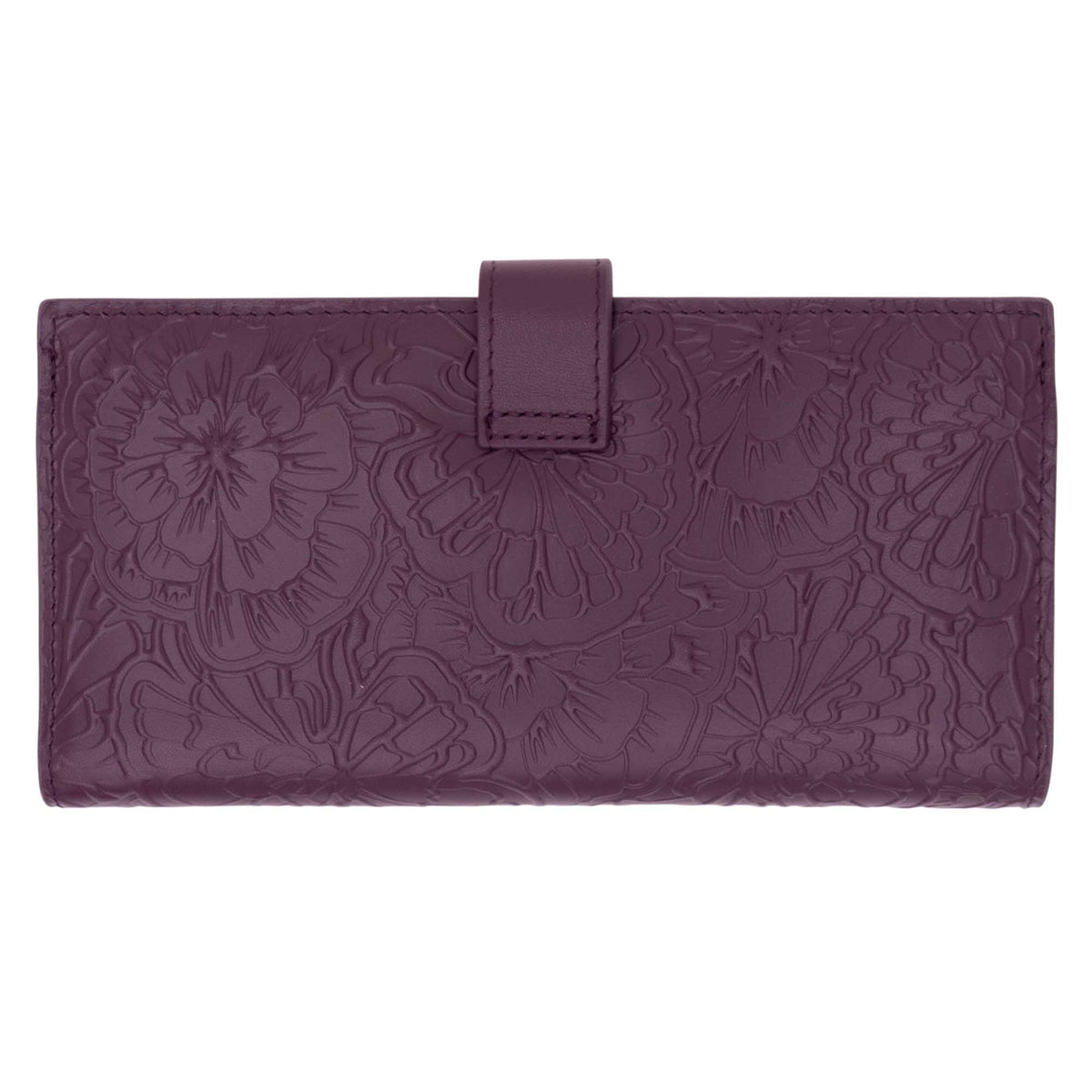 Cartera Grande Xook Piel Grabado Cempasúchil
