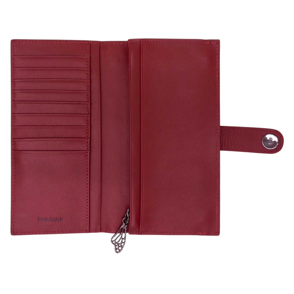 Cartera Grande Xook Piel Grabado Colibrí