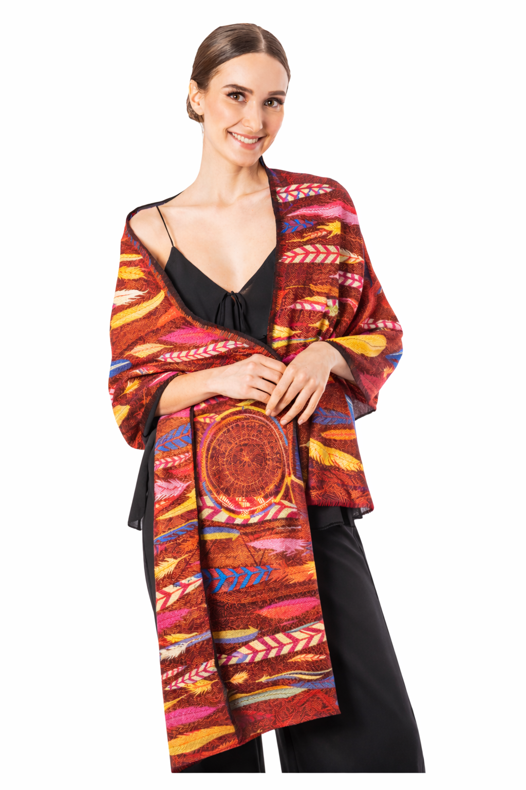 Chalina con terciopelo atrapasueños