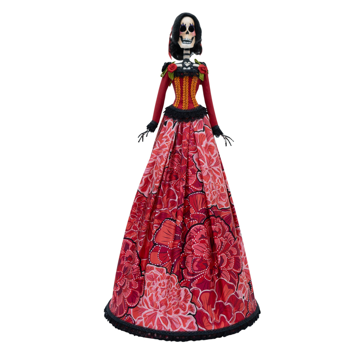 Catrina Cempasúchil Rojo