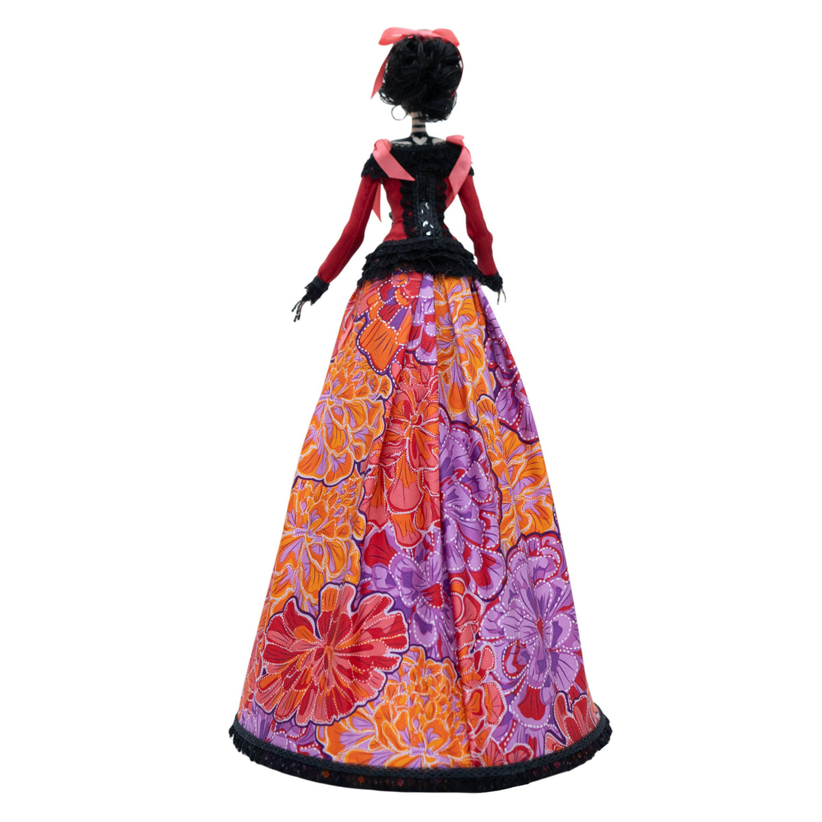Catrina Cempasúchil Rojo Morado
