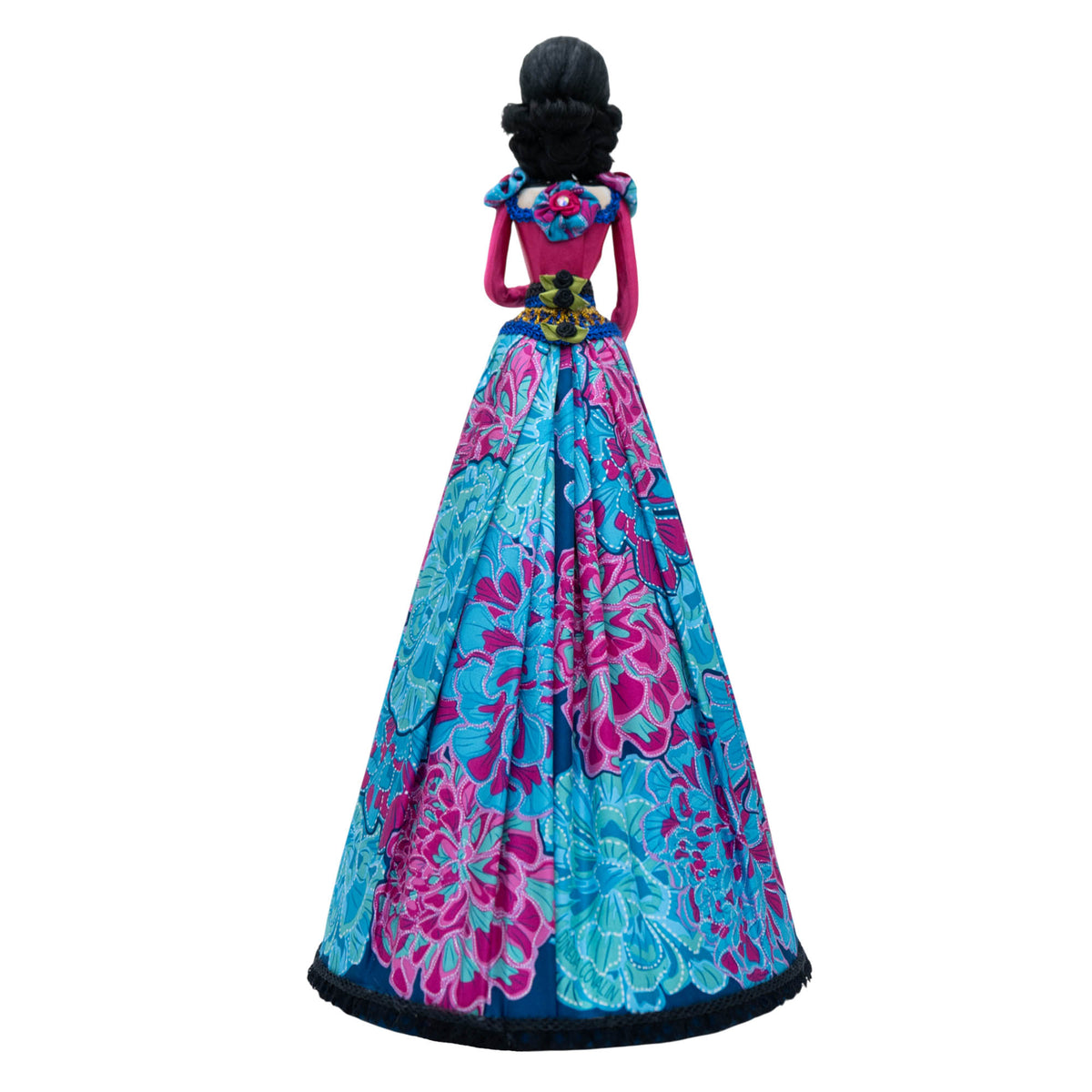 Catrina Cempasúchil Fucsia Azul