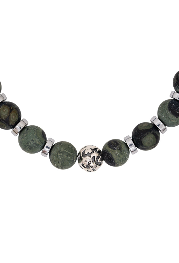 Pulsera Cuatro Jaguares Sur Verde Plata 925