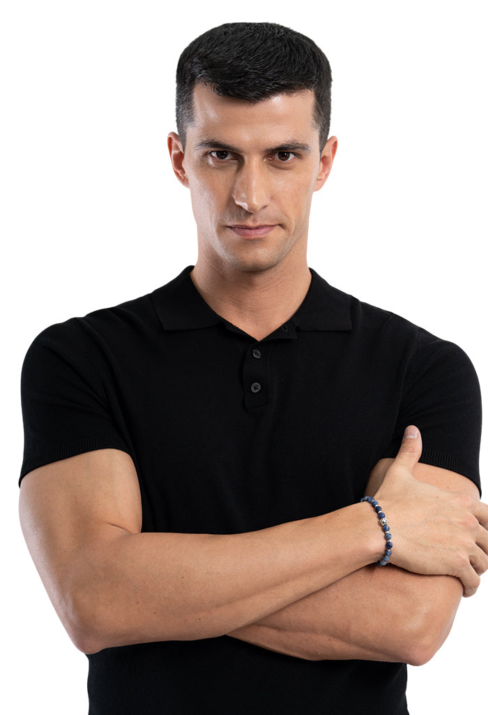 Pulsera Jaguar Dualidad Sodalita Mate