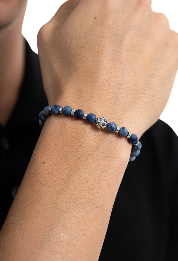 Pulsera Jaguar Dualidad Sodalita Mate