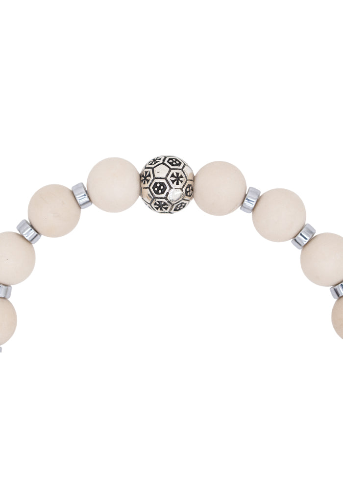Pulsera Fútbol Plata 925 Latidos Gradas Blanco