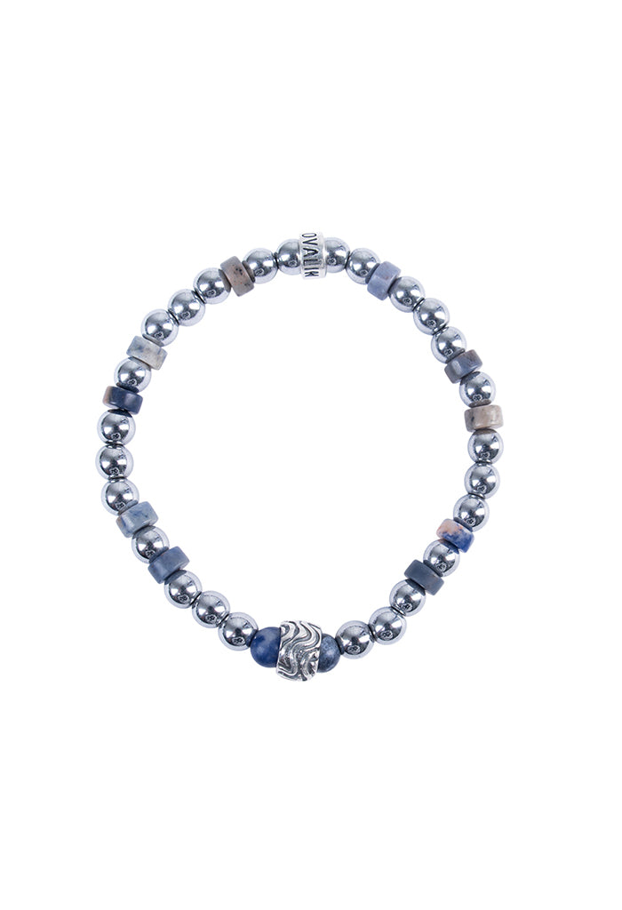 Pulsera Onda Elementos Plata