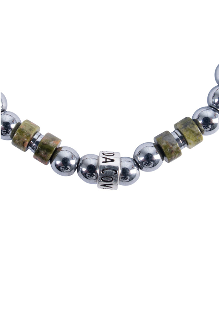 Pulsera Plateada Verde