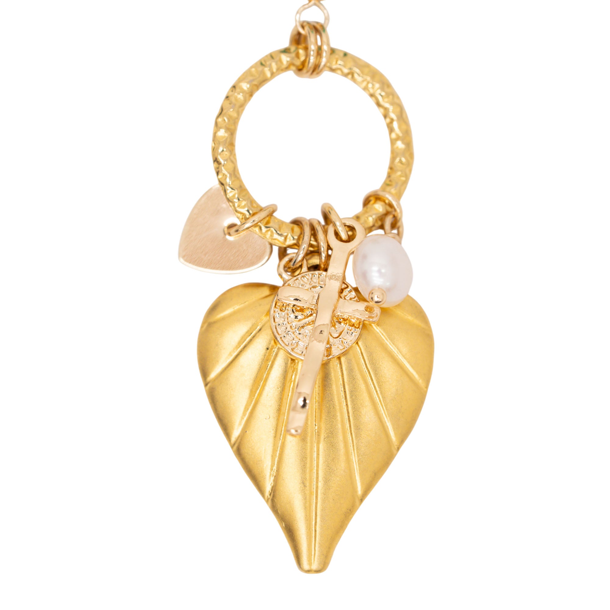 Collar Bolitas Seda Corazón